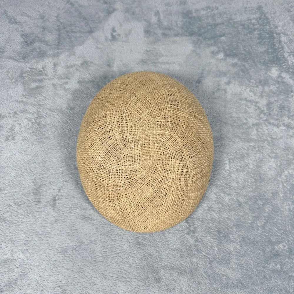 Country Gentleman Mens Medium Straw Flat Cap Tan Woven Driver Hat